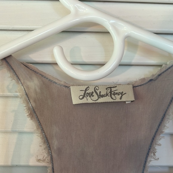 LoveShackFancy 💜 Silk Racerback Tank - Picture 2 of 5